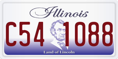 IL license plate C541088