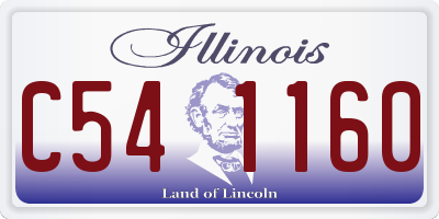 IL license plate C541160