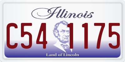 IL license plate C541175