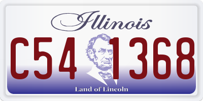 IL license plate C541368