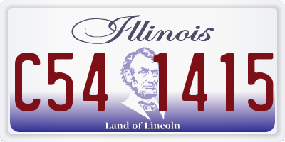IL license plate C541415