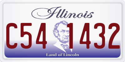 IL license plate C541432