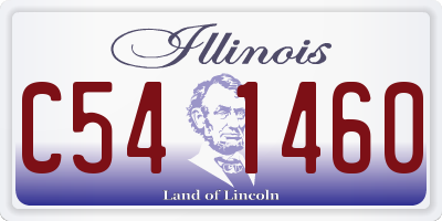 IL license plate C541460