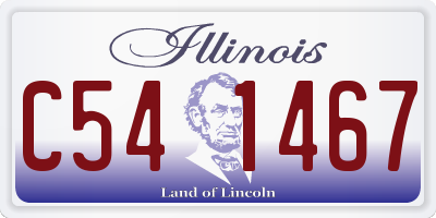IL license plate C541467