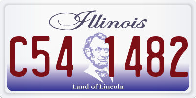 IL license plate C541482