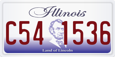 IL license plate C541536