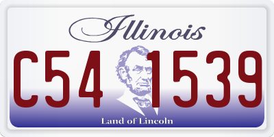 IL license plate C541539
