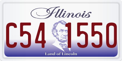 IL license plate C541550