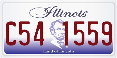 IL license plate C541559