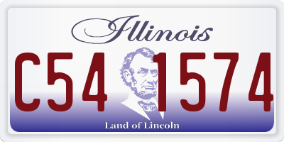 IL license plate C541574