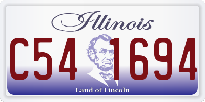 IL license plate C541694