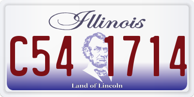 IL license plate C541714