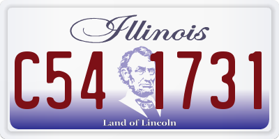 IL license plate C541731