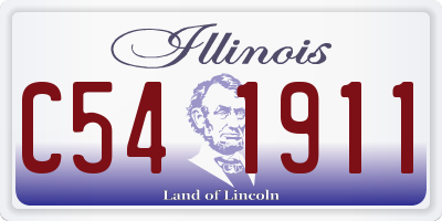 IL license plate C541911
