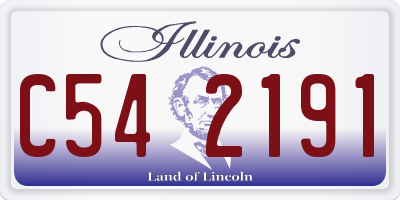 IL license plate C542191