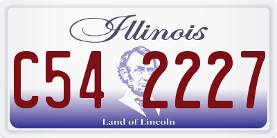 IL license plate C542227