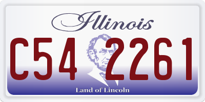 IL license plate C542261