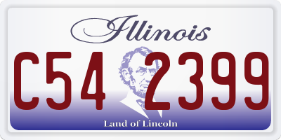 IL license plate C542399