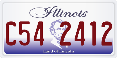 IL license plate C542412