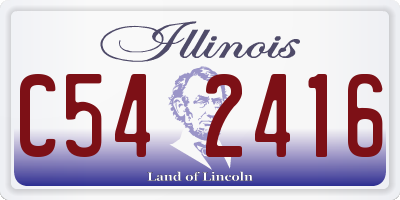 IL license plate C542416