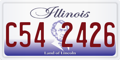 IL license plate C542426