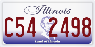 IL license plate C542498