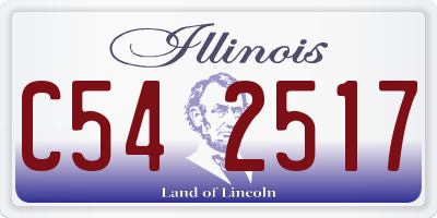 IL license plate C542517