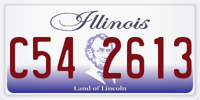 IL license plate C542613