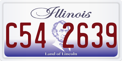 IL license plate C542639