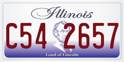 IL license plate C542657