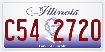IL license plate C542720