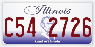 IL license plate C542726