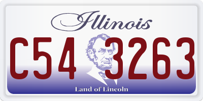 IL license plate C543263