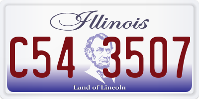 IL license plate C543507