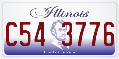 IL license plate C543776