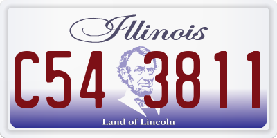 IL license plate C543811