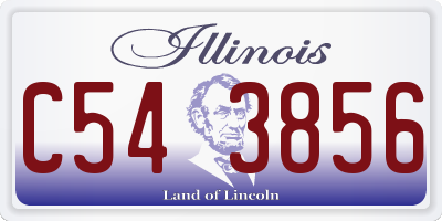 IL license plate C543856
