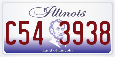 IL license plate C543938