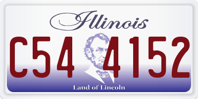 IL license plate C544152