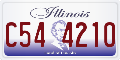 IL license plate C544210