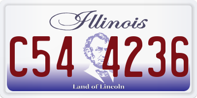IL license plate C544236