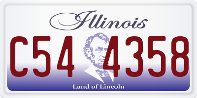 IL license plate C544358