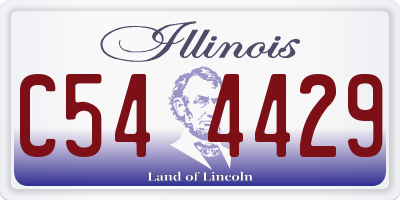 IL license plate C544429