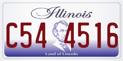 IL license plate C544516