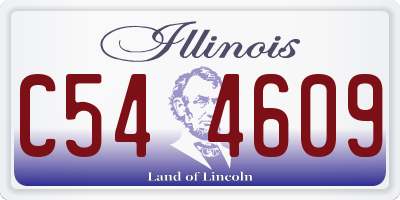 IL license plate C544609