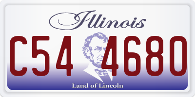 IL license plate C544680