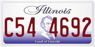 IL license plate C544692