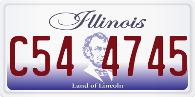 IL license plate C544745