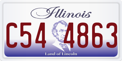 IL license plate C544863