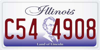 IL license plate C544908